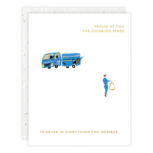 Garbage Man - Love + Friendship Card: With cello sleeve