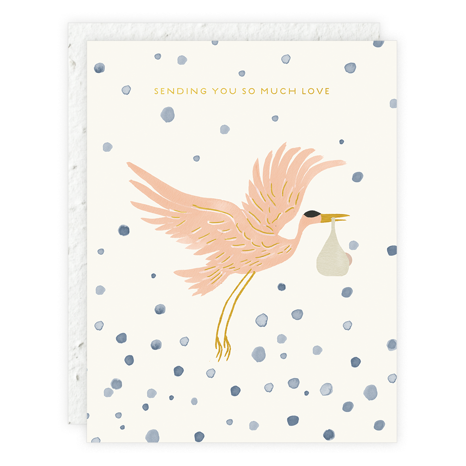 Sending You So Much Love - Baby Card: With cello sleeve