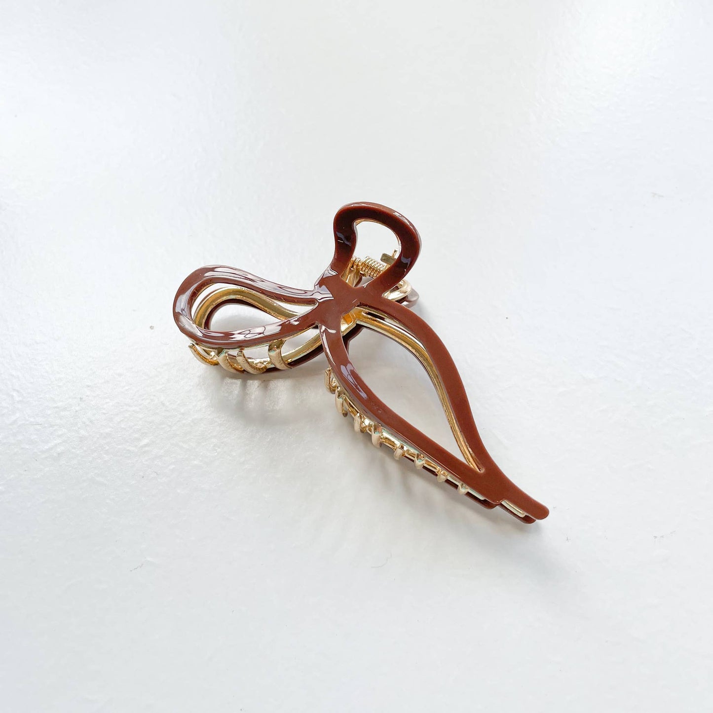 Large Ribbon Metal Claw Clip