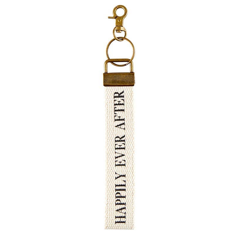 Canvas Keychain-Happily Ever