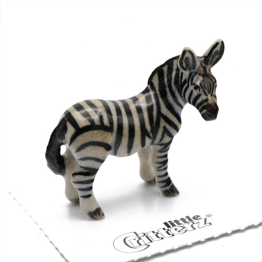 Flicker Zebra Porcelain Miniature