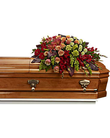 A Fond Farewell Casket Spray