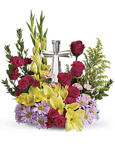 Crystal Cross Bouquet