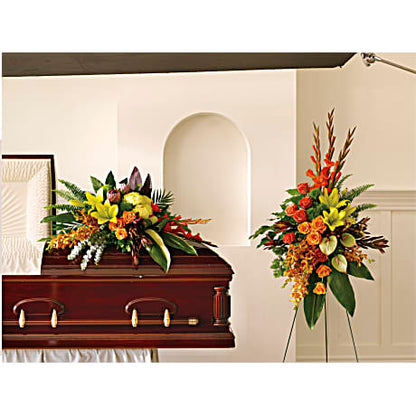 Island Memories Casket Spray