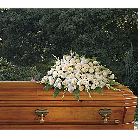 Silken Serenity Casket Spray