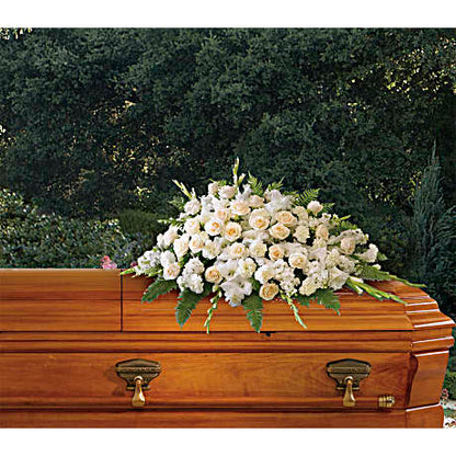 Silken Serenity Casket Spray