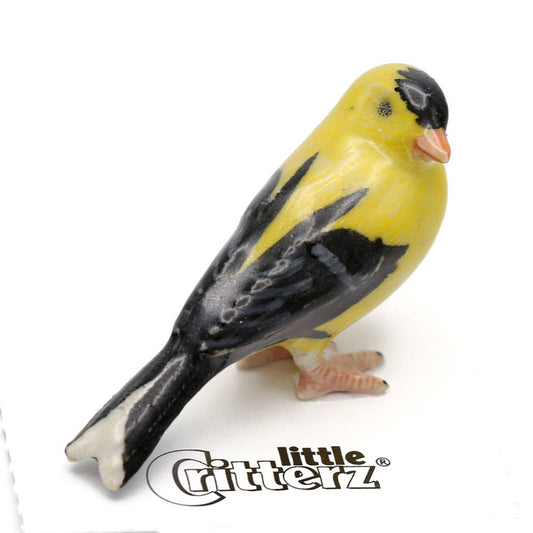 Bounce Goldfinch Porcelain Miniature