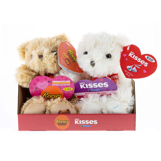 Hershey's Plush Cream and Tan Bear with Candy - Assortment