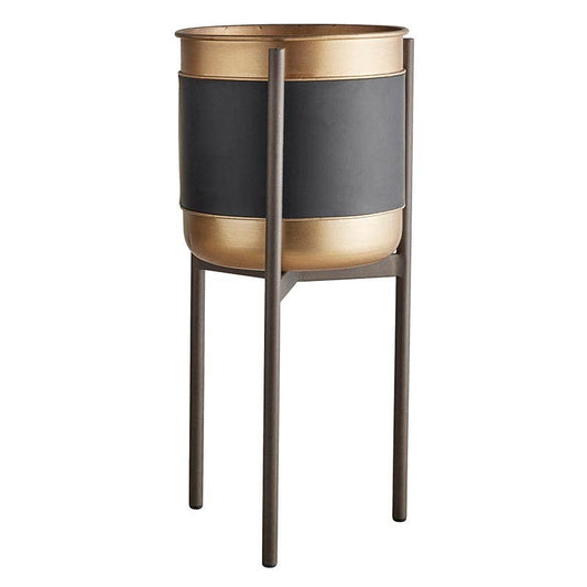 Gold/Black Plant Stand Lg