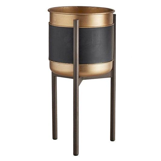 Gold/Black Plant Stand Sm