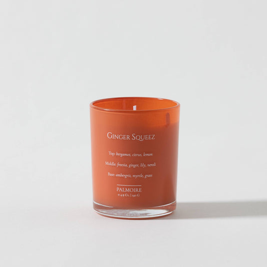 Ginger Squeez Soy Wax Candle [bergamot/citrus/lily]: Standard 4.9 oz/ 140 g