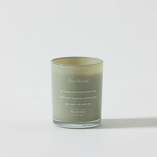 Tea House Soy Wax Candle [tea/jasmine/lemon]: Standard 4.9 oz/ 140 g