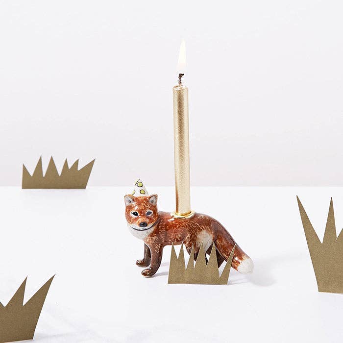 Red Fox "Party Animal" Cake Topper